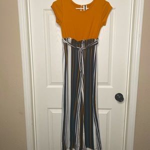 Girls Striped Romper